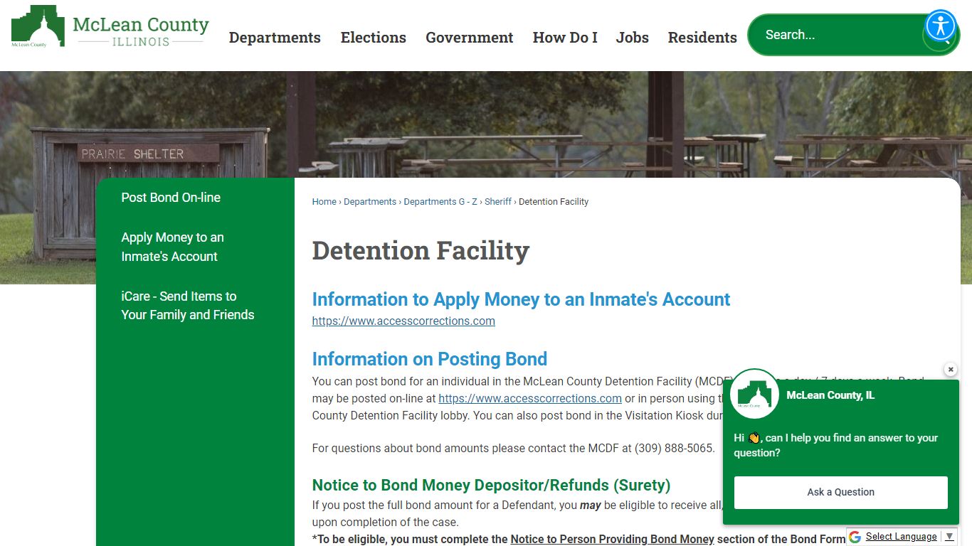 Detention Facility | McLean County, IL - Official Website